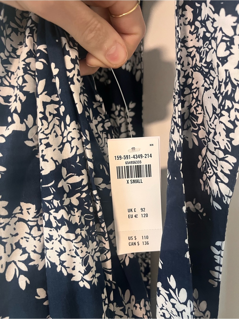 Abercrombie blue floral dress - Picture 2 of 4